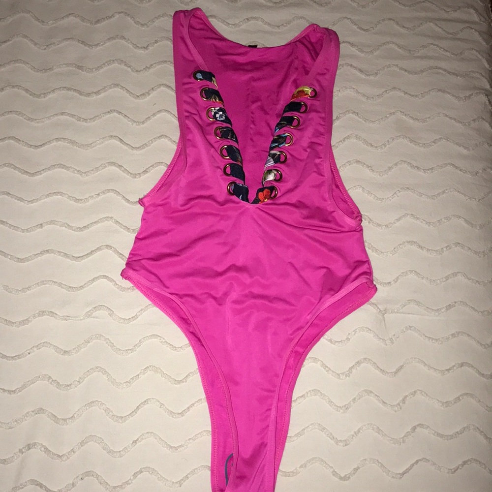 High Leg One Piece with Detail